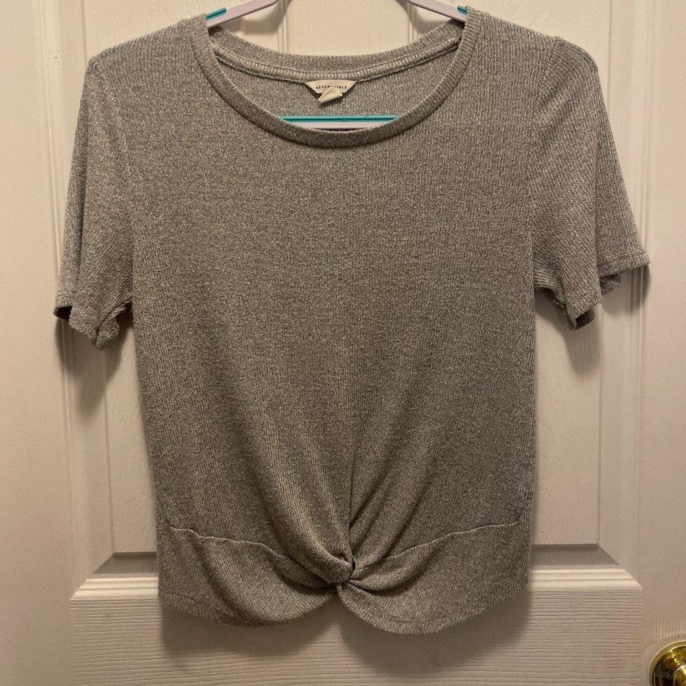 Aeropostale Grey Short Shelve Top